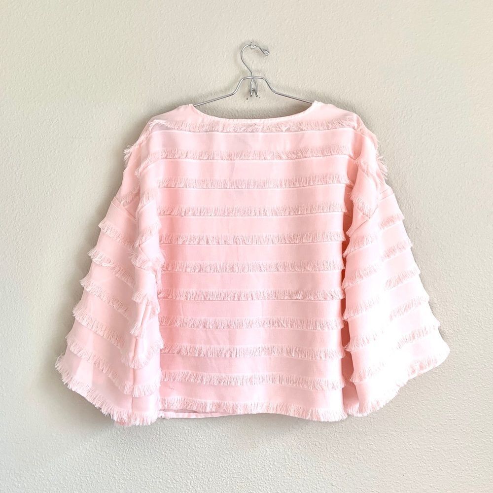 Cupio Fringed Spring Blush Top - Picture 5 of 7